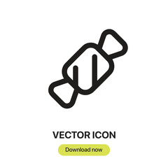 Aufkleber - Candy icon vector. Linear-style sign for mobile concept and web design. Candy symbol illustration. Pixel vector graphics - Vector.