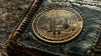 Fototapete - A close-up of a digital wallet icon on a smartphone screen with instant balance display alongside popular currency symbols such as dollar and cryptocurrency conveying digital wallet accessibility