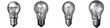 © Антон Сальников - Hand drawn light bulb icon depicting an idea. Isolated on white background.