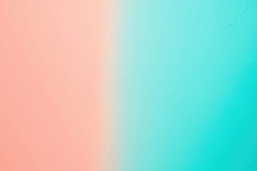 Poster - A smooth gradient showcasing a blend of soft pink and turquoise colors.