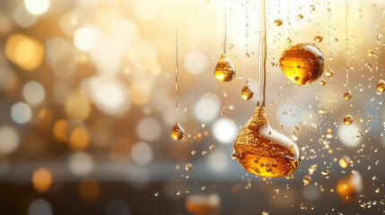 Poster - Droplets of oil suspended in air create soothing atmosphere
