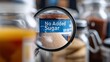 © Jullia - No Added Sugar Concept: Magnified Brown Sugar Jar Highlighting Refined Sweeteners in Modern Food Trends