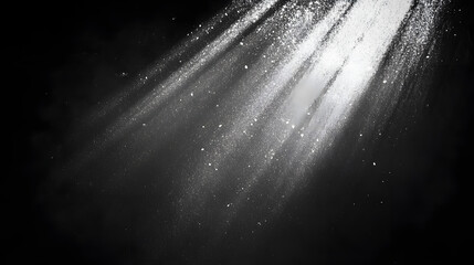 Wall Mural - Realistic natural light ray, blurred light texture, explosion effect, sunlight shine through window isolated on black background