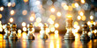 © Netaya - Bokeh Community Leadership Concept Digital Art Background Blurred Lights Leadership Elements Symbolizing Guidance Community Management Ideal Advertisements Copy Space