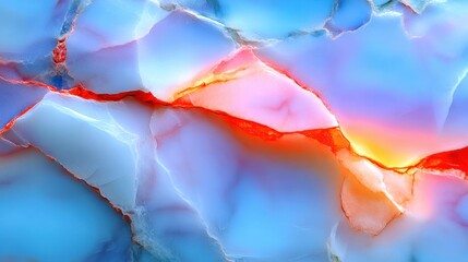 Wall Mural - A stunning abstract background of light blue and orange textures with intricate patterns, perfect for various design applications.