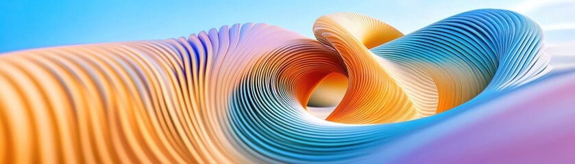 Wall Mural - Abstract colorful swirls in a gradient background, creating a dynamic and vibrant visual effect.