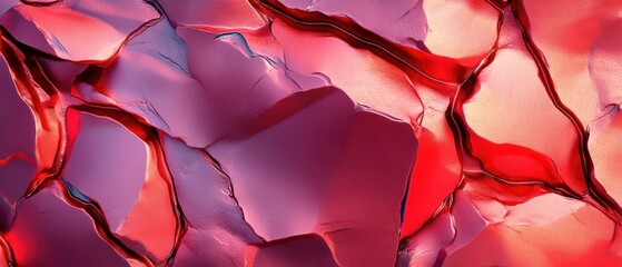 Wall Mural - Colorful abstract texture with layered shapes and smooth surfaces in vibrant hues.