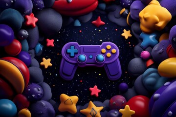 Aufkleber - A pixel art logo for a retro video game brand, with small, colorful pixels forming a fun, nostalgic design
