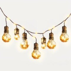 Wall Mural - lightbulb illuminated electricity celebration.