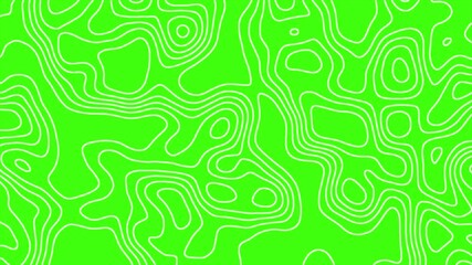 Aufkleber - Topographic line map. Modern design with Green background with topographic wavy pattern design. Vector illustration