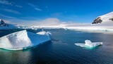 Drifting Ice: A Stunning Aerial Journey Over the Antarctic Landscape