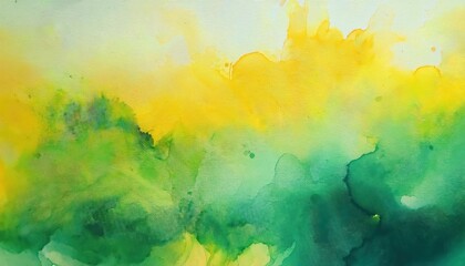 Poster - Abstract Green and Yellow Flowing Watercolor Texture with Contour Lines. Nature Inspired Fluid Art Background for Eco Friendly Branding, Calm Spaces, or Organic Themed Visuals
