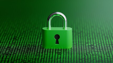 Poster - The concept of smart digital transformation and technology disruption that changes global trends in the new era of information technology. Cyber security and online data protection using tacit