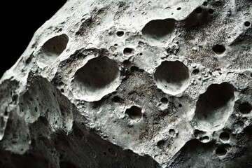 Poster - Close-up shot of a rock with holes, suitable for use in educational or scientific contexts
