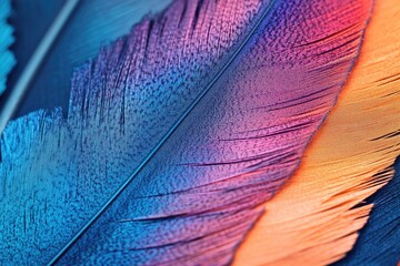 Poster - Close-up shot of vibrant feathers, great for design and illustration
