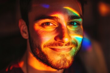 Poster - A close-up shot of a man's face with a long, dark beard