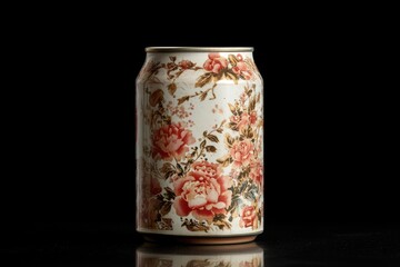 Aufkleber - A close-up shot of a can of beer on a table, perfect for advertising or editorial use
