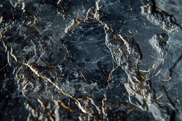 Poster - A close-up shot of a rock with a unique circular pattern