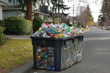 Poster - A waste management issue, suitable for environmental or community awareness campaigns