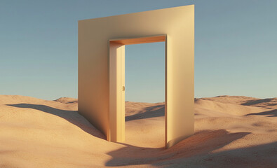 Poster - Door is in the sand