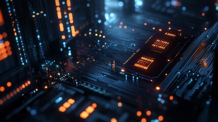 a black neon high-tech background