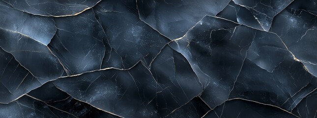 Poster - Abstract dark cracked texture resembling cracked ice or stone. Mysterious and artistic background suitable for various design projects.