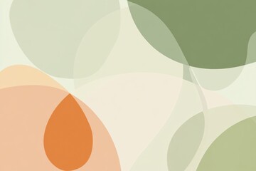 Poster - Softly blended organic shapes in muted tones create a tranquil and minimalist aesthetic ideal for contemporary interior design. Generative AI