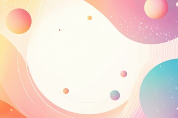 Poster - Soft gradients and abstract shapes intertwine in a harmonious composition, creating a tranquil backdrop for creative projects. Generative AI