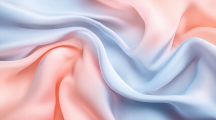Wall Mural - smooth gradient blend of light blue and soft peach creating a gentle atmosphere