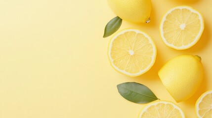 Wall Mural - clean solid pale yellow color background with no texture