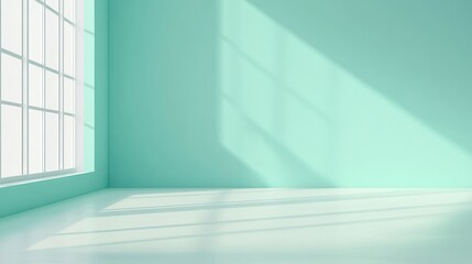 Wall Mural - clean solid light teal color background with a calm and modern appearance