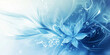© Nick Freund - Zarter, blauer Hintergrund mit schwungvollen floralen Elementen, elegant geschwungen und verspielt, perfekt für Design und Grafik