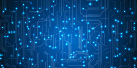 Dynamische digitale Vernetzung im Cyberspace - abstrakte Technologievisualisierung mit Datenfragmenten, Kommunikationsströmen und futuristischer Ästhetik