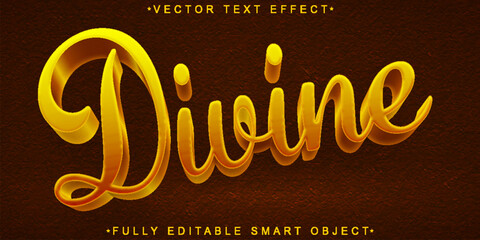 Poster - Divine Vector Fully Editable Smart Object Text Effect