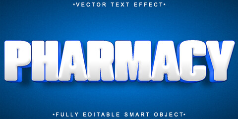 Poster - Pharmacy Vector Fully Editable Smart Object Text Effect