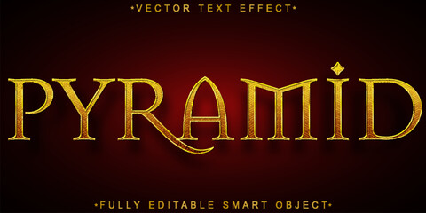 Poster - Pyramid Vector Fully Editable Smart Object Text Effect