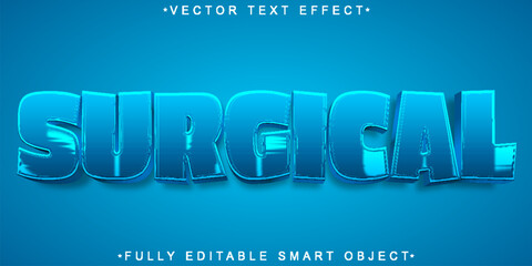 Poster - Surgical Operation Vector Fully Editable Smart Object Text Effect
