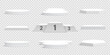 © Albert999 - Set of white blank podiums on transparent background. Pedestals. Scene. Vector illustration.