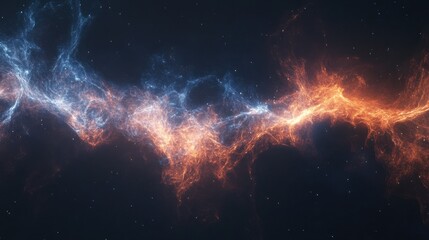 Wall Mural - nebula and galaxies in space. abstract cosmos background