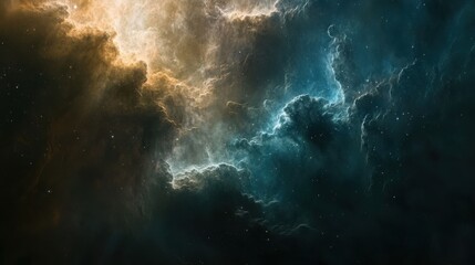 Wall Mural - nebula and galaxies in space. abstract cosmos background