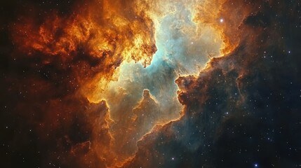Wall Mural - nebula and galaxies in space. abstract cosmos background