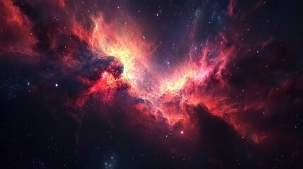 Wall Mural - nebula and galaxies in space. abstract cosmos background