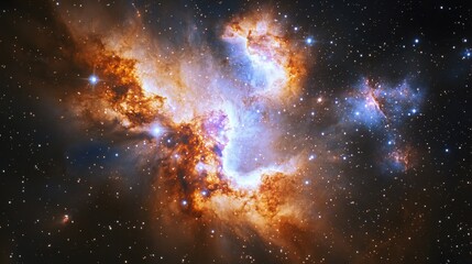 Wall Mural - nebula and galaxies in space. abstract cosmos background
