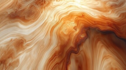 Aufkleber - Brown and white swirl pattern with a brown and orange color. The pattern is very detailed and has a lot of texture