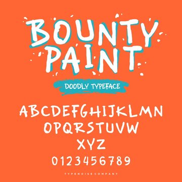 Hand drawn cute alphabet letters