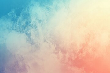 Poster - Soft gradient colors blend seamlessly, showcasing abstract shapes that create a tranquil and minimalist aesthetic for relaxation. Generative AI