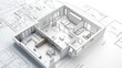 © Slamet - 3D architectural model of a modern house layout.
