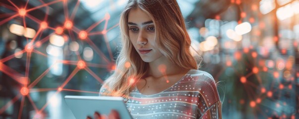 Poster - AI-powered business solutions and digital innovation for data management and global network connectivity