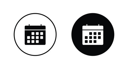 Wall Mural - calendar icon set. calender symbol icon vector