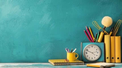 Poster - Enhance learning with engaging virtual classroom materials on a bright background